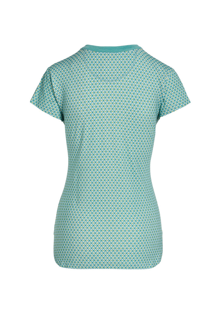 Teca Kurzarm Shirt Marquise Blue L