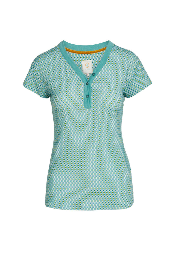 Teca Kurzarm Shirt Marquise Blue S
