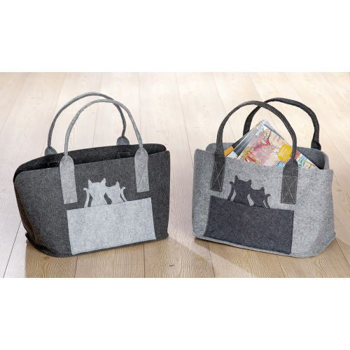 Filz Tasche "Katzenpaar"