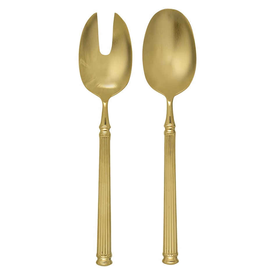 Salatbesteck Gold 2er Set