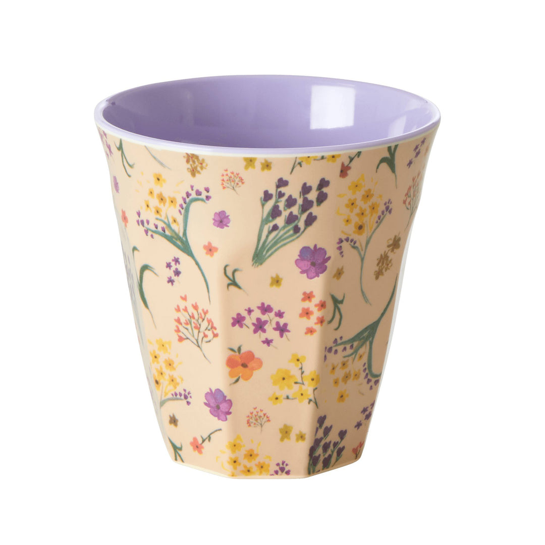 Medium Melamin Becher - Wild Flower Print