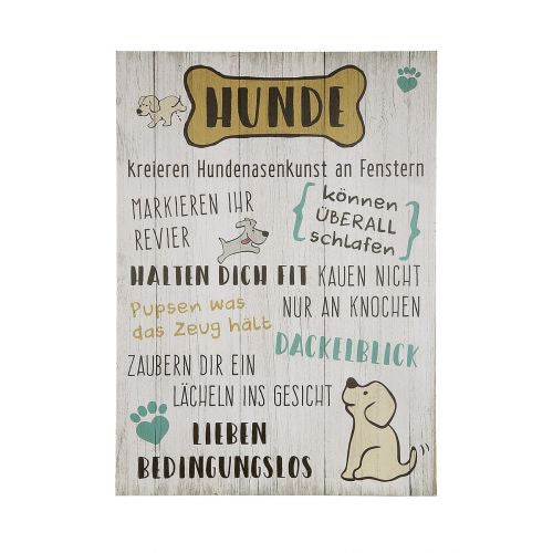 MDF Weisheit "Hunde"