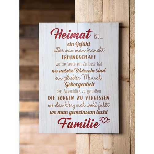 MDF Weisheit "Heimatliebe"