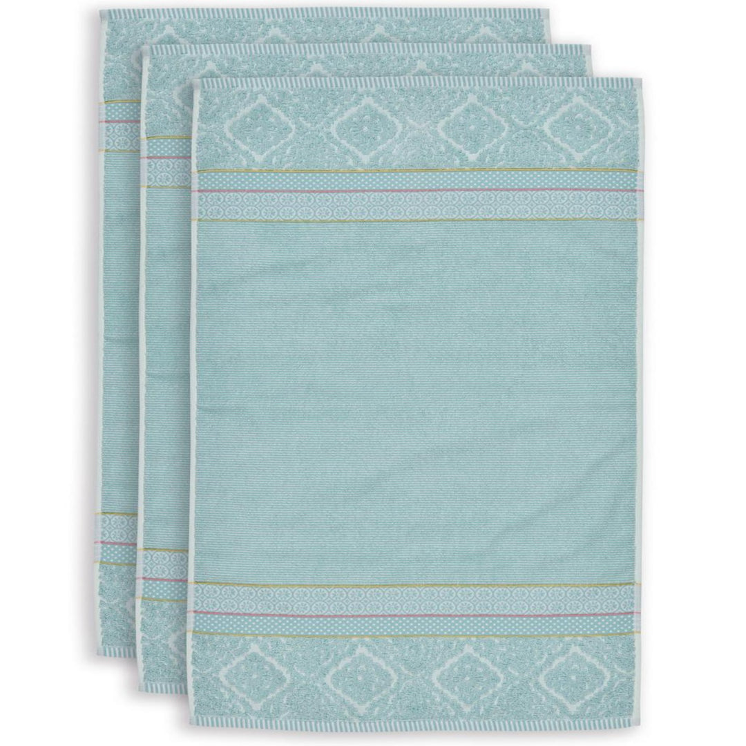 Handtuch Soft Zellige Blue 55x100 cm