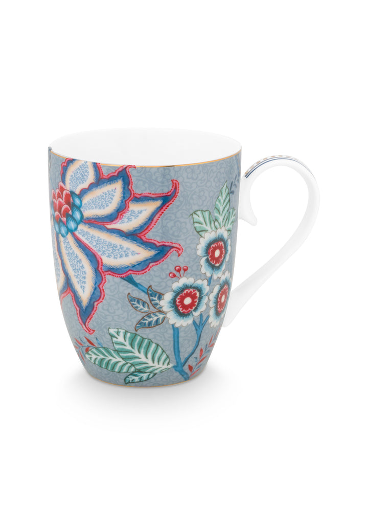 Tasse Large Flower Festival Light Blue 350 ml