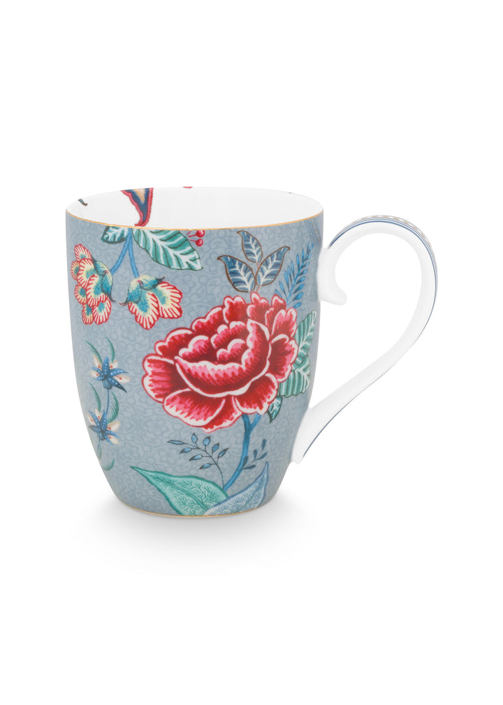 Tasse XL Flower Festival Light Blue 450 ml