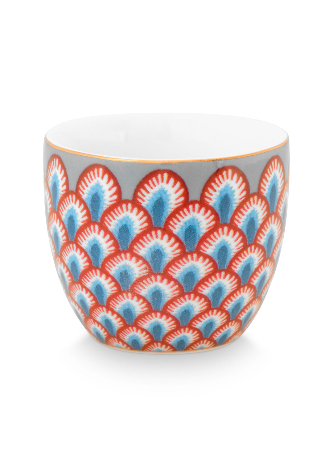 Eierbecher Flower Festival Scallop Red-Light Blue