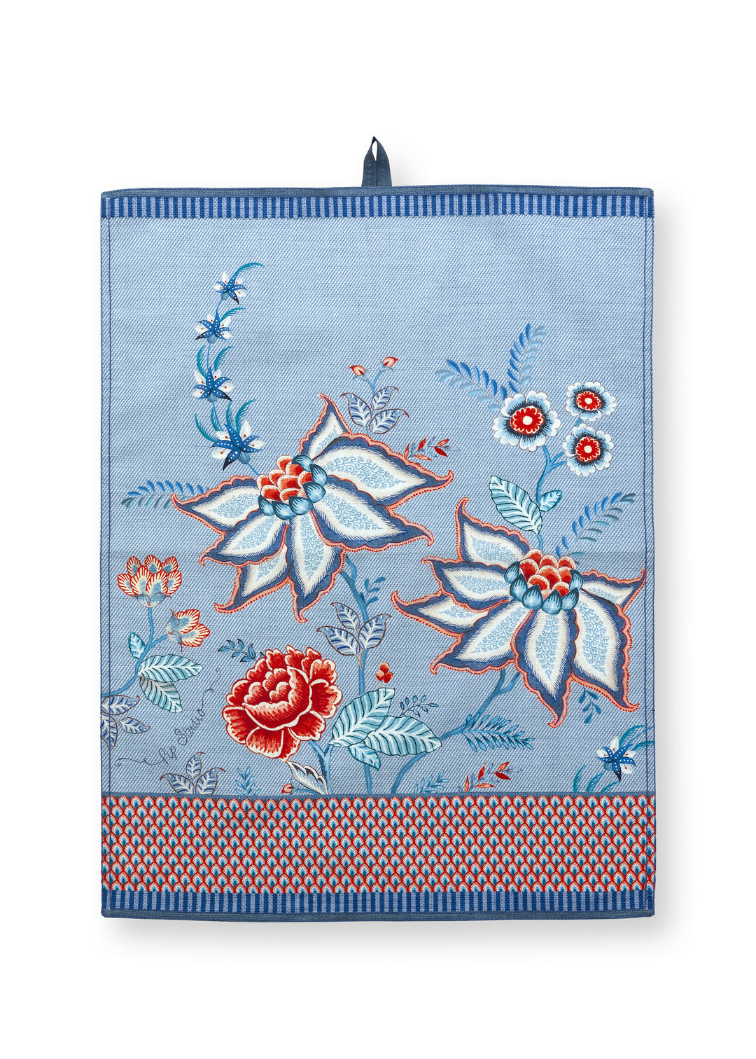 Geschirrtuch Flower Festival Blue 50x70 cm