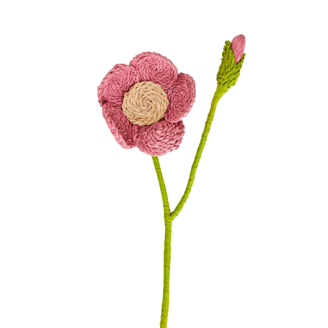 Raffia Blume - Pink