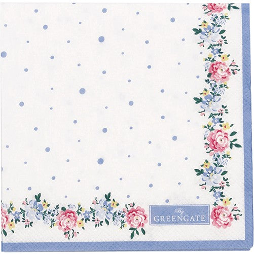 Papierservietten Laura petit white small 20 Stück