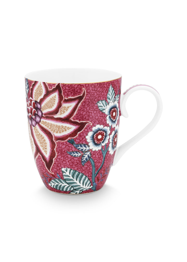 Tasse Large Flower Festival Dark Pink 350 ml