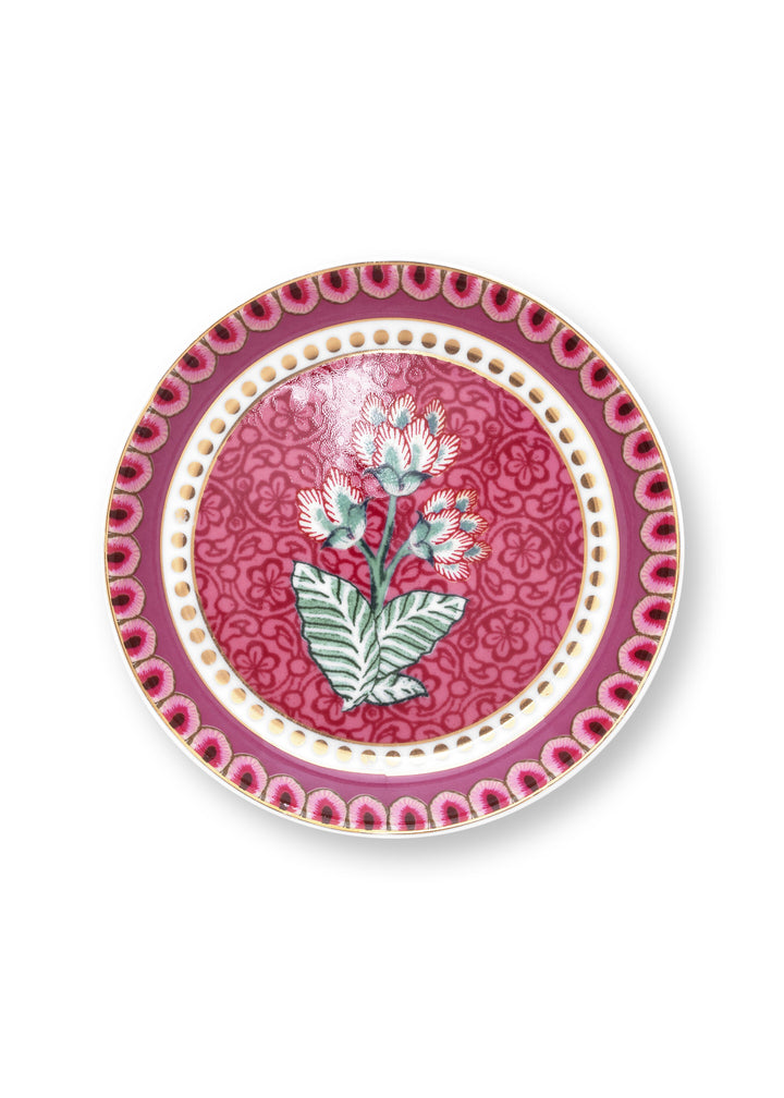 Teatip/Teebeutel-Schälchen Flower Festival Dark Pink 9 cm