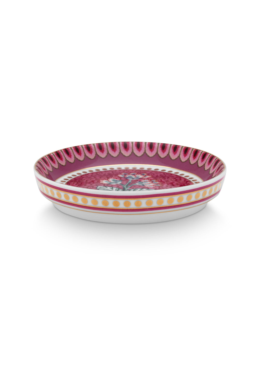 Teatip/Teebeutel-Schälchen Flower Festival Dark Pink 9 cm