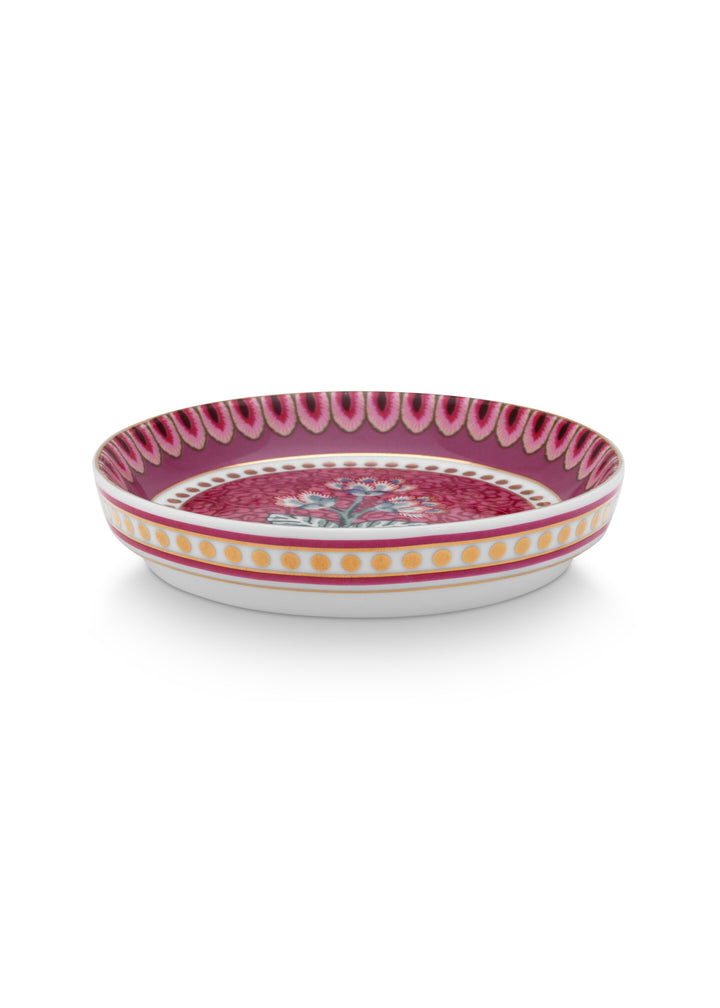 Teatip/Teebeutel-Schälchen Flower Festival Dark Pink 9 cm
