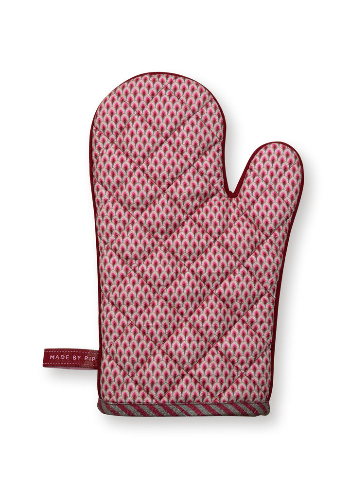 Grillhandschuh Flower Festival Dark Pink 29x15 cm