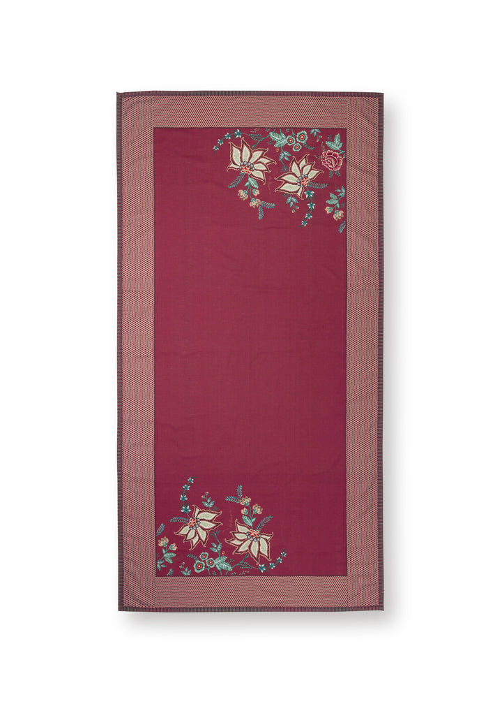 Tischtuch Flower Festival Dark Pink 150x300 cm