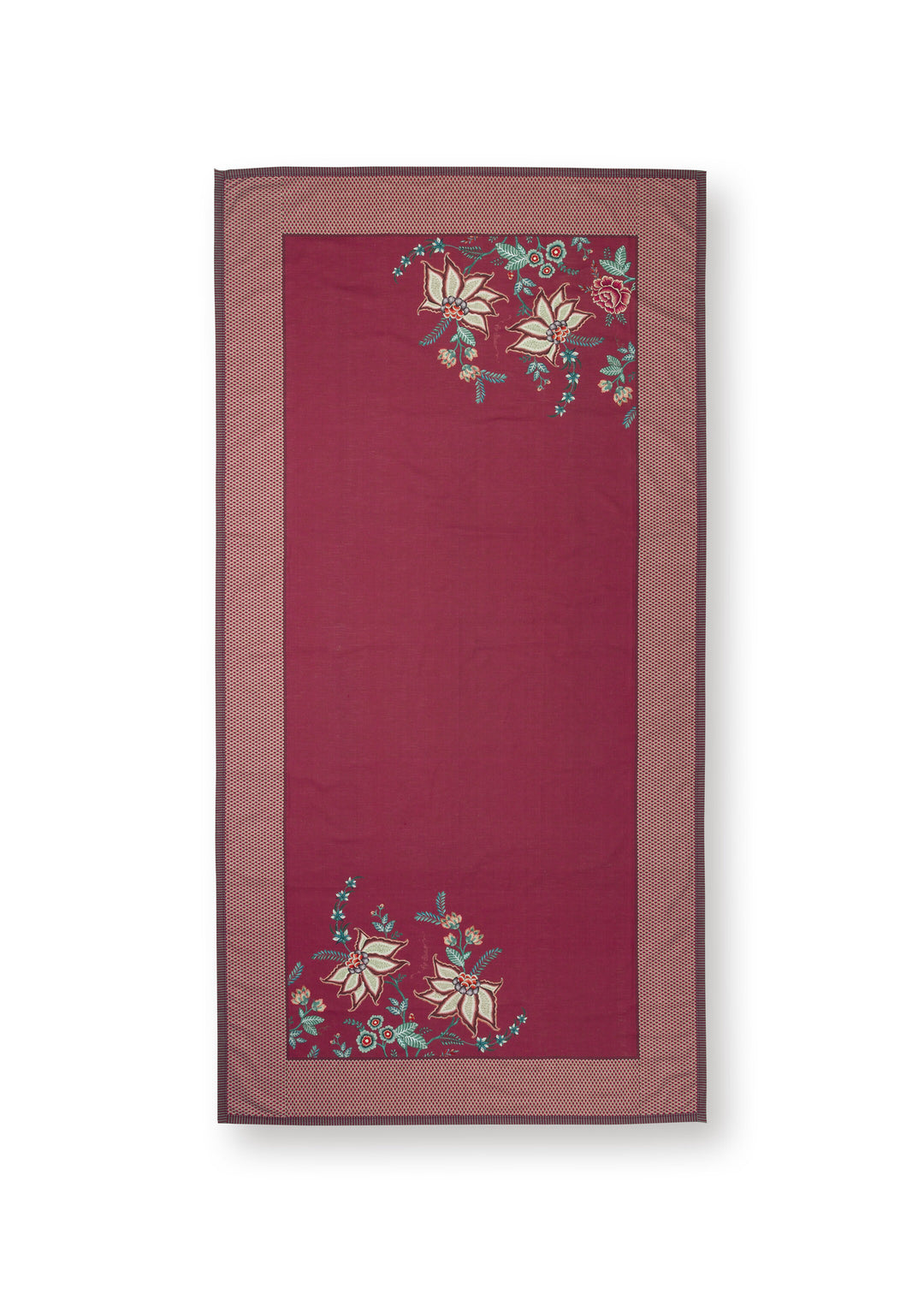 Tischtuch Flower Festival Dark Pink 100x100 cm