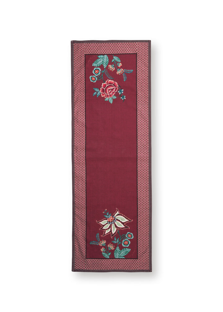 Tischläufer Flower Festival Dark Pink 50x150 cm