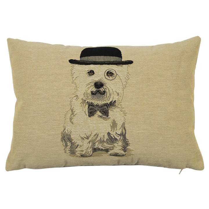 Tapestry Cushion - Sherlock Westie