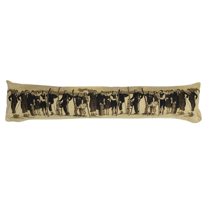Gobelin draft excluder cushion - Sepia Skiclub