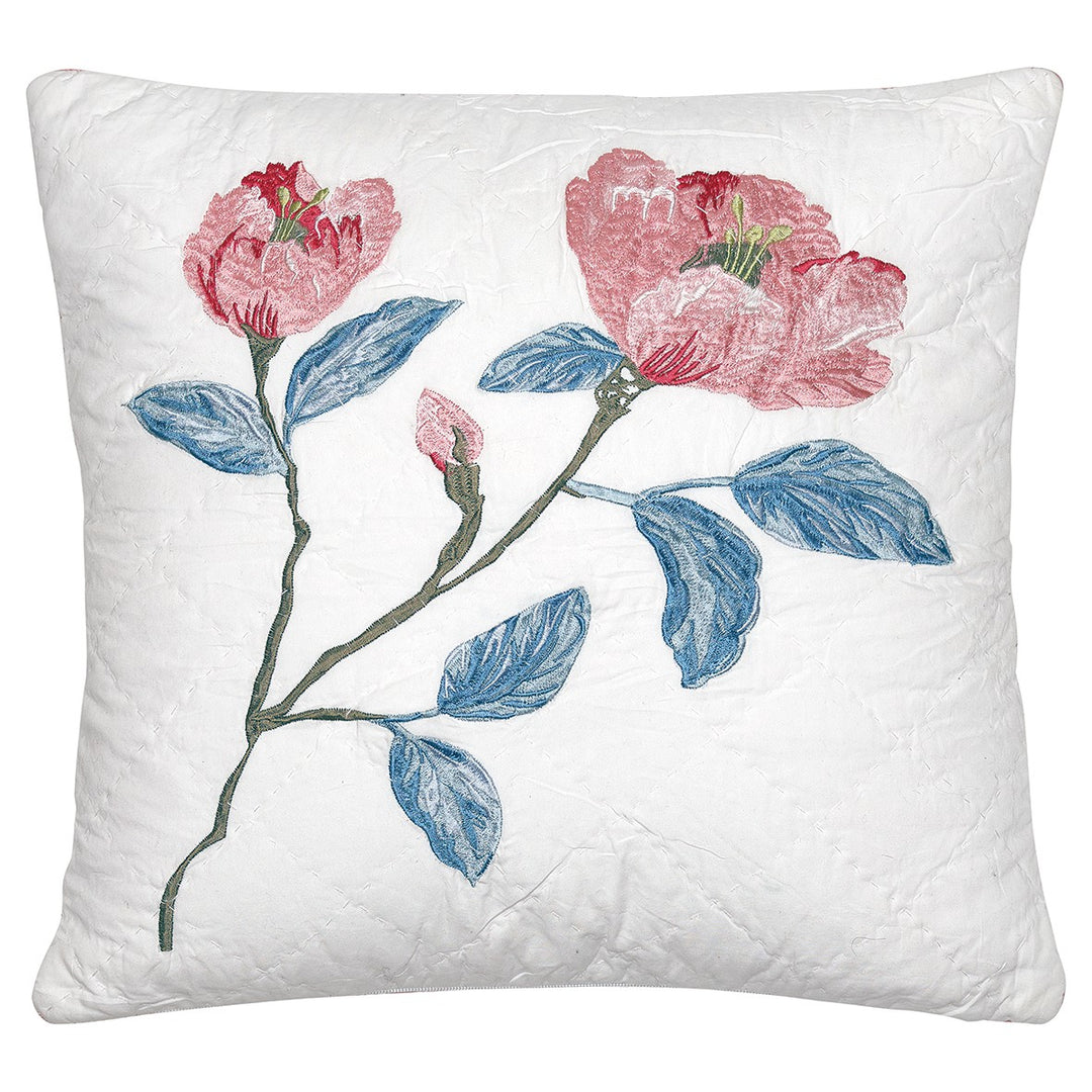 Kissenbezug Magnolia white w/embroidery