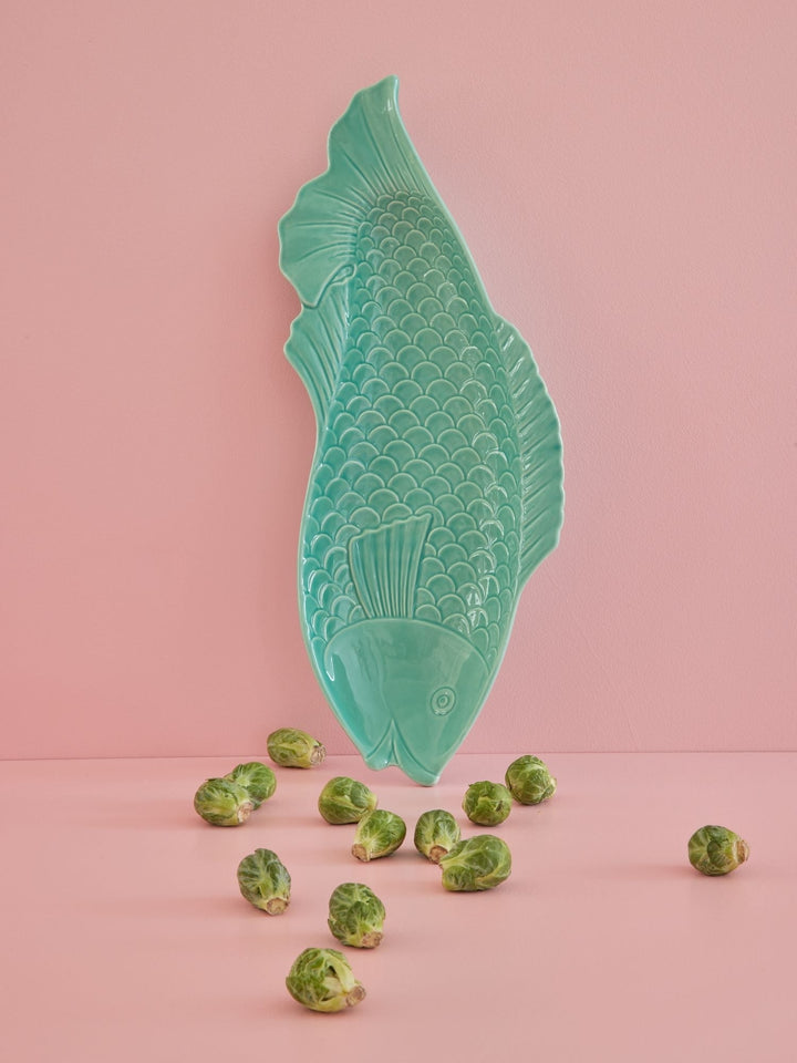 Keramik Servierplatte - Aqua