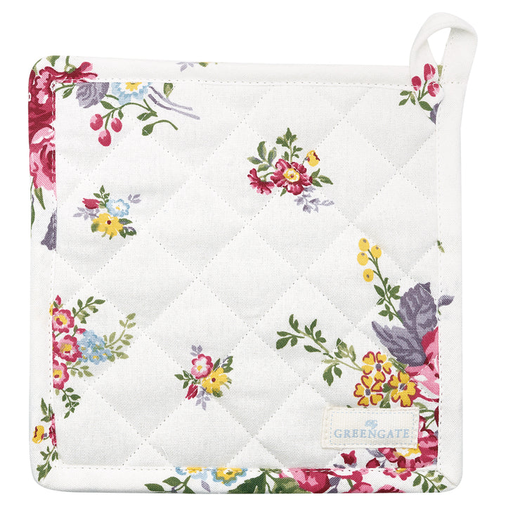 Potholder Elina white set of 2