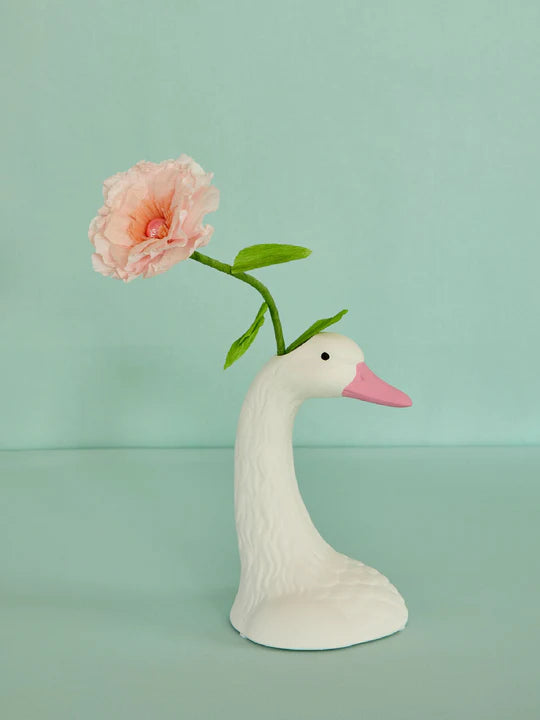 Keramik Vase - Schwan