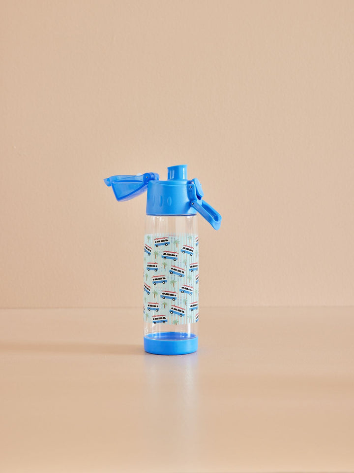 Children's Drinking Bottle - Blue - Cars Print