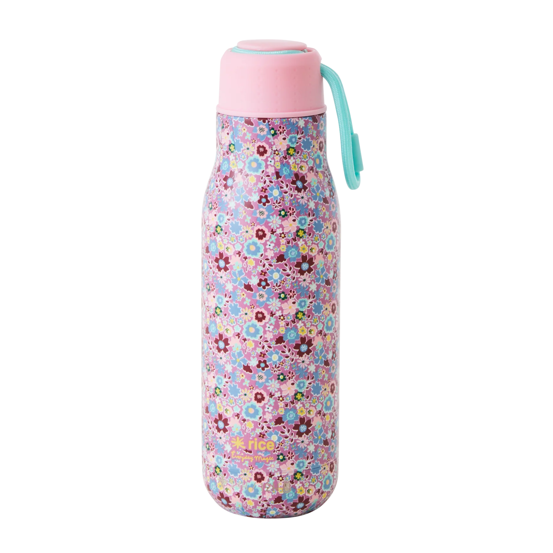 Edelstahl-Trinkflasche mit Lavendel-Herbst-Blumenmuster – 12 Stunden heiß/24 Stunden kalt – 500 ml