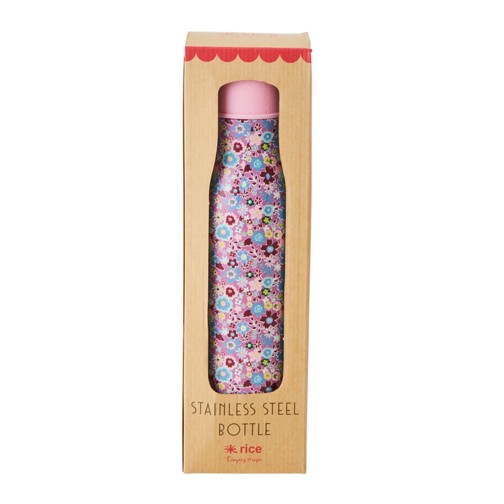 Stainless Steel Water Bottle with Lavender Autumn Floral Pattern - 12 Hours Hot/24 Hours Cold - 500 ml