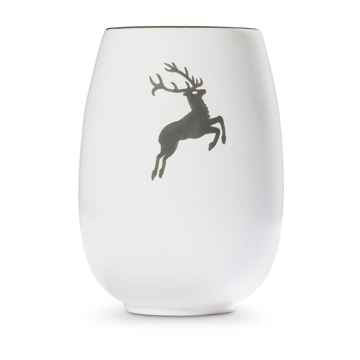 Grauer Hirsch, Vase H:15cm