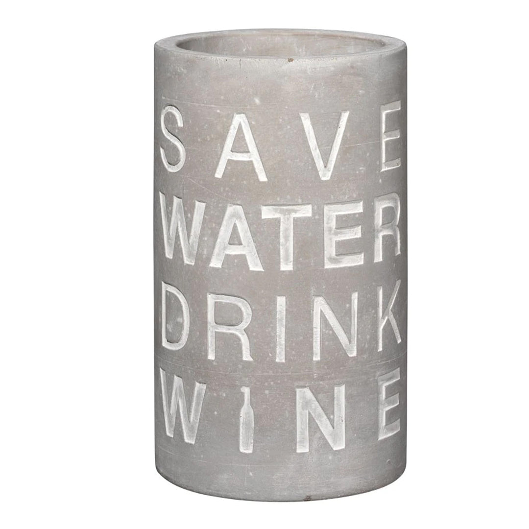 Weinkühler  - save water - drink wine